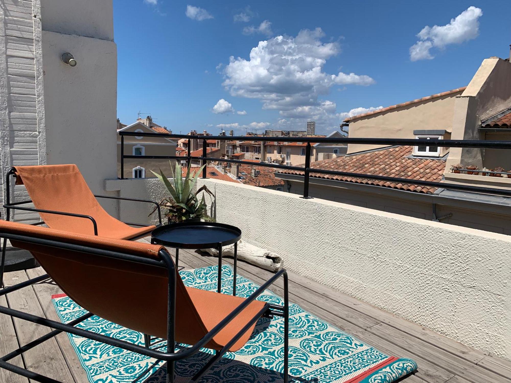 Studio Toit Terrasse Vieux Port Marselha Exterior foto