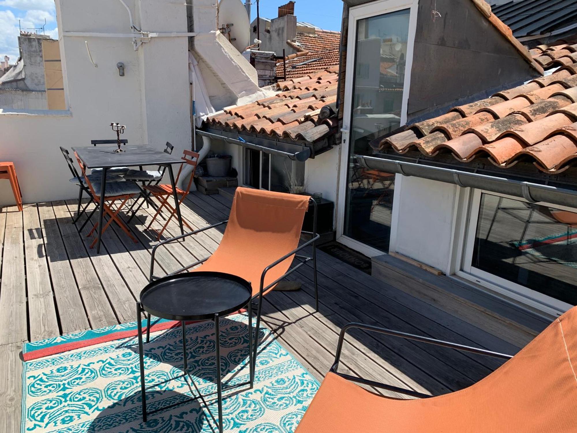 Studio Toit Terrasse Vieux Port Marselha Exterior foto